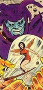 Janet captive of Attuma on the cover of Avengers #26.